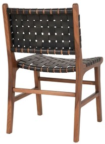 Perugia étkezőszék fa fekete