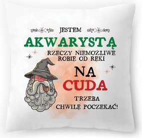 Akvarista Párna Születésnap Névnap Ajándék Nyomtatott Fotóval