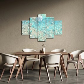Kép - Tengerparti hangulat türkiz árnyalatokban (150x105 cm)