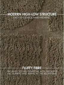 Khaki kézi szövésű szőnyeg 120x180 cm Lambeth Jasper – Ted Baker