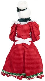 Mikulásanyó szakácsruhában karácsonyi figura 46 cm