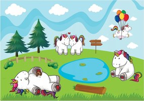 Fotótapéta Gyerekeknek Pónik Fotótapéta 368 x 254