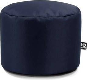 Sötétkék bőrutánzat gyerek babzsákfotel Dot M – So Soft?