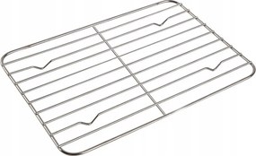 Acél grillrács sütőrács cukormázas 32x23 cm