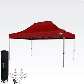 Zöldségparti sátor 3x4,5 m: Az Ön pihenőhelye és ünnepléseihez - falak nélkül - Piros