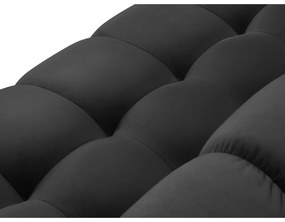 Bali sötétszürke bársony sarokkanapé, jobb oldali - Cosmopolitan Design