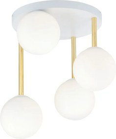 Emibig modern mennyezeti lámpa dolce fehér arany emi1261/4