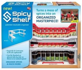 Konyhai rendszerező és egymásra rakható polc