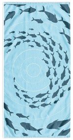 Kék strandtörölköző 90x180 cm Shoal – DecoKing