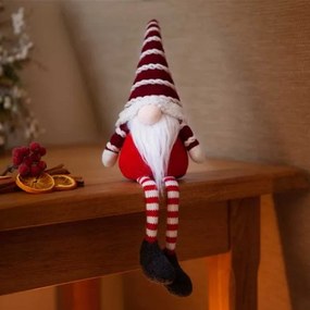 Karácsonyi Gonkert skandináv manó figura ülő 40 cm &#8211; piros