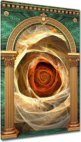 Vászonkép 40x60 Fraktál rózsa