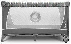 Lionelo - FLOWER utazóágy, szürke, skandináv stílus