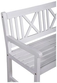 Fehér tömörfa kerti pad Malmö – Garden Pleasure