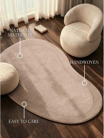 Bézs kézi szövésű gyapjúkeverék szőnyeg 125x200 cm Kari Organic – Villeroy&amp;Boch