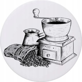 Kerámia poháralátét x4 Coffee Kávé Daráló Kávébab