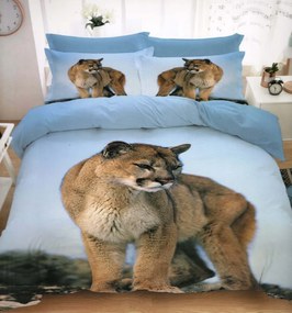 PUMA fotó ágynemű 140x200 cm Ágynemű mérete: 140x200 cm, A csomag tartalma: 3 Készletcsomagolás