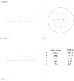Eglo 900599 - LED Dimmelhető mennyezeti lámpa LANCIANO LED/35W/230V + távirányító