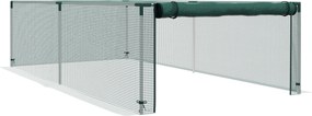 Outsunny Kertészeti Üvegház Paradicsom Növény Védő Hálós Roll-Up Ajtó HDPE, mérete 125L x 248W x 62.5H cm | Aosom