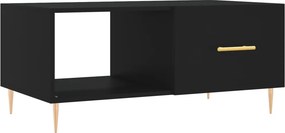 vidaXL fekete szerelt fa dohányzóasztal 90 x 50 x 40 cm