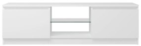 fehér TV-szekrény LED lámpákkal 120 x 30 x 35,5 cm