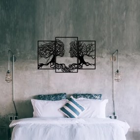 Fali dekoráció 116x71 cm Az élet fája fém