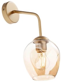 Redo 01-2617 - Fali lámpa PIERCE 1xE27/42W/230V arany/füstös