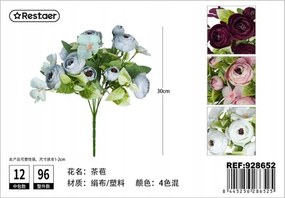 Művirág csokor dekoráció, dekoráció, 30 cm