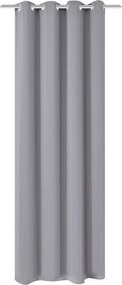 vidaXL szürke sötétítőfüggöny fém fűzőlyukakkal 270 x 245 cm