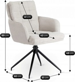 AKITA forgószék, szürke