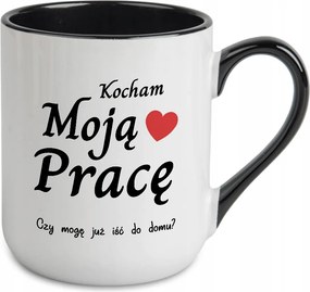 Caffe Bögre 300ml Belső Fekete Ajándék Karácsonyra Szeretem A Munkámat Minták