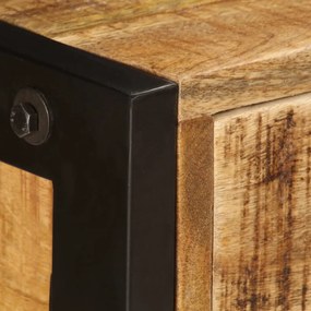 3 fiókos tömör mangófa tálalóasztal 110 x 35 x 75 cm