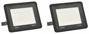 2 db meleg fehér fényű LED-es reflektor 50 W