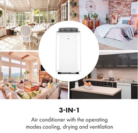 Grandbreeze Eco 12K, 3 az 1-ben klíma, 460 m³/ó, 12.000 BTU/1,35 kW