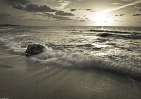 Poszter 29,7x21cm Tengerpart naplementekor, Assaf Frank