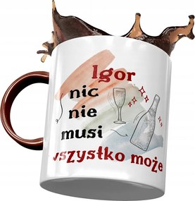 Bordó Bögre Igor Férj Kolléga Ajándék Nyomtatott Fotóval