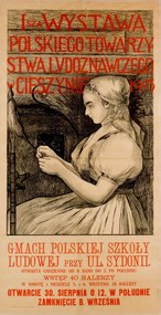 Poszter háború előtti kiállítás 1903. 50x25cm