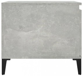 betonszürke szerelt fa dohányzóasztal 100 x 50 x 45 cm