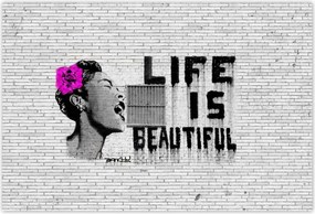 Poszterek 185x125 Banksy Life is beautiful