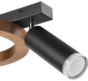 Spotlámpa OTIS 1xG9/5W/230V + 1xE27/15W/230V tölgy