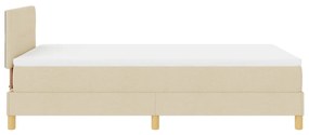 Box tavaszi ágy matraccal és LED krém 120x200 cm szövet