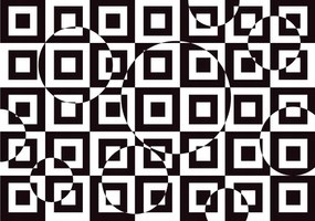 Fotótapéta Geometrikus absztrakt op-art négyzetek kör 368x254 +ragasztó