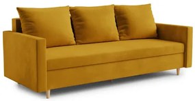 ALMA Nagyméretű kinyitható kanapé Sárga