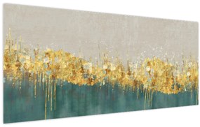 Kép - Textúra arany díszítéssel (120x50 cm)