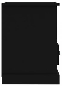 fekete szerelt fa TV-szekrény 80 x 35 x 50 cm