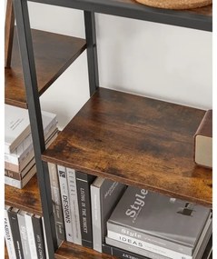 NAVARO könyvespolc barna/fekete