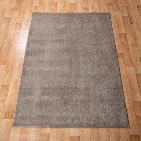 Szegett szőnyeg 160x220 cm – Beige egyszínű (vastag)