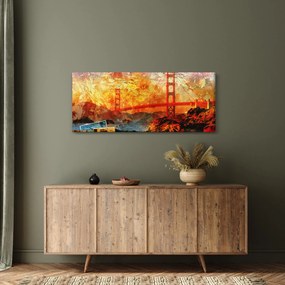 Kép - Golden Gate, San Francisco, Kalifornia (120x50 cm)