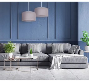 Duolla - Csillár zsinóron BRISTOL 1xE27/40W/230V átm. 45 cm szürke