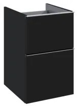 AREZZO design MONTEREY 40 cm-es alsószekrény 2 fiókkal Matt fekete színben