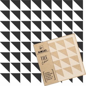 Festősablon Csempe Csempék Többször felhasználható 20x20cm Geometrikus minta Lavos